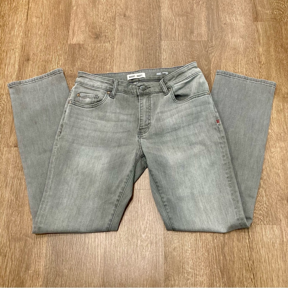 Men’s Warp + Weft Grey Denim Jeans AMS Amsterdam Slim 30 x 30 - Picture 14 of 14